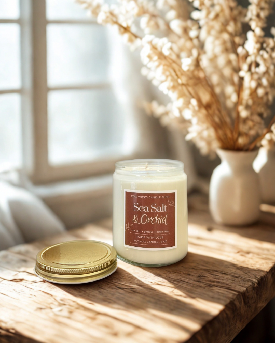 Sea Salt & Orchid Candle - 8 oz.