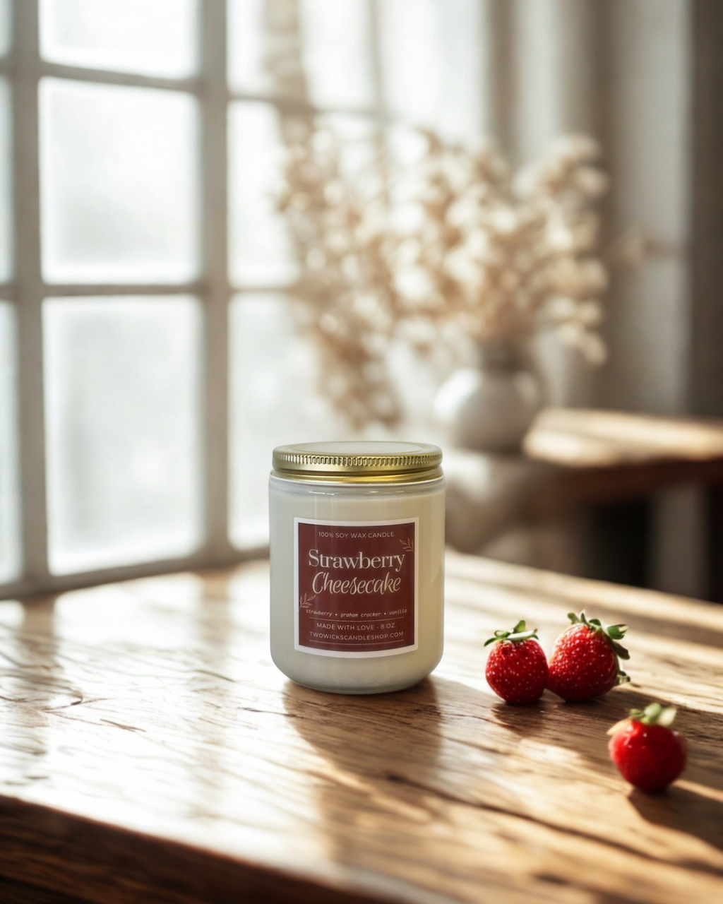 Strawberry Cheesecake Candle - 8 oz.